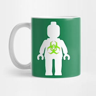 White Minifig with Radioactive Symbol Mug